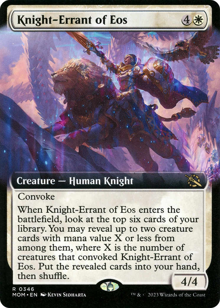 Knight-Errant of Eos (Extended Art) (346) Foil - March of the Machine