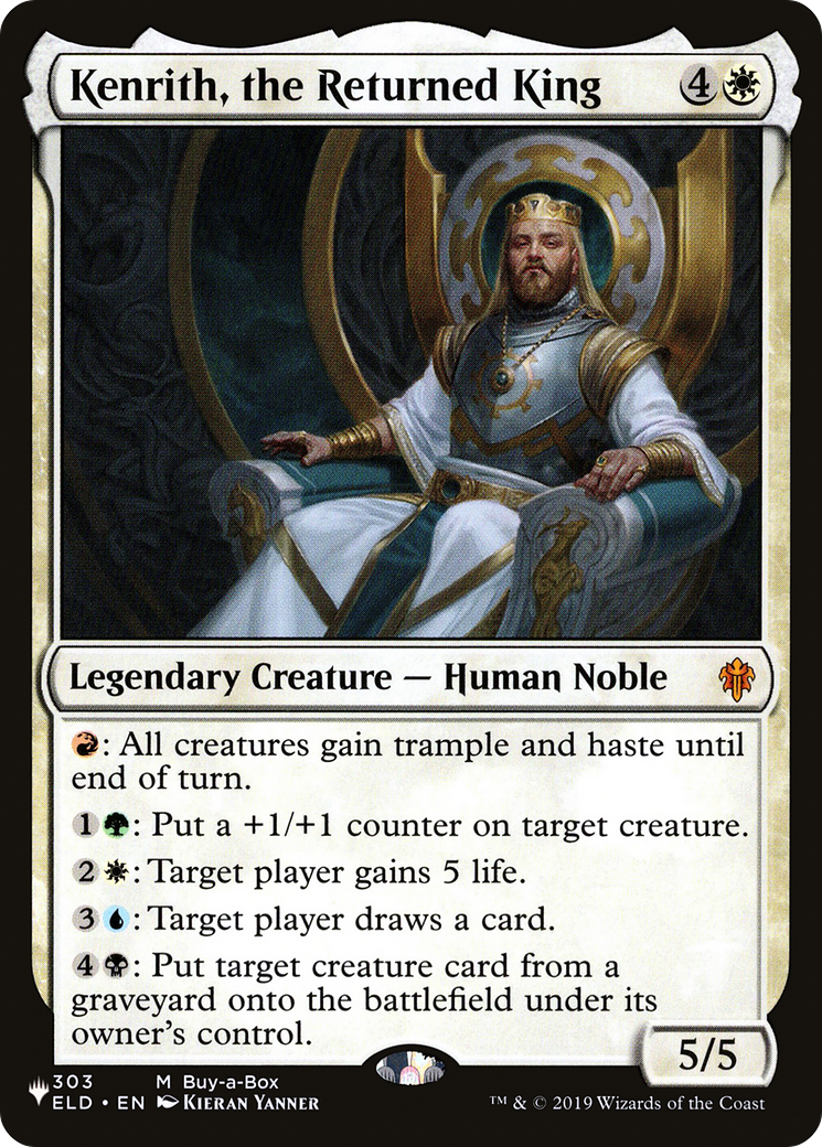Kenrith, the Returned King (ELD-303) - The List