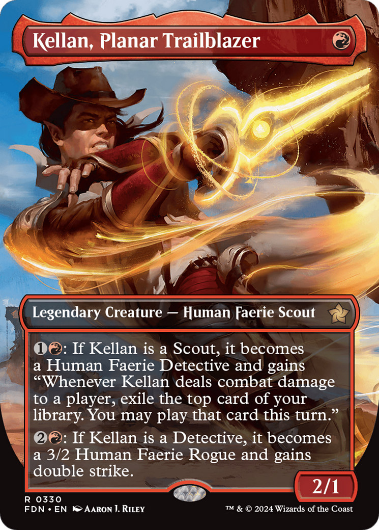 Kellan, Planar Trailblazer (Borderless) (330) Foil - Foundations