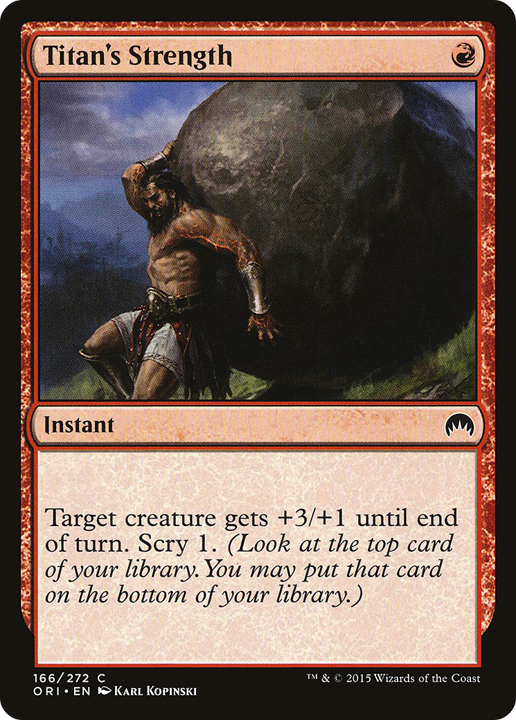 Titan's Strength (166) Foil - Magic Origins