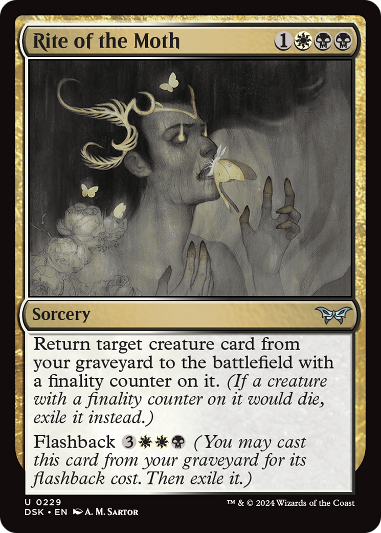 Rite of the Moth (229) Foil - Duskmourn: House of Horror