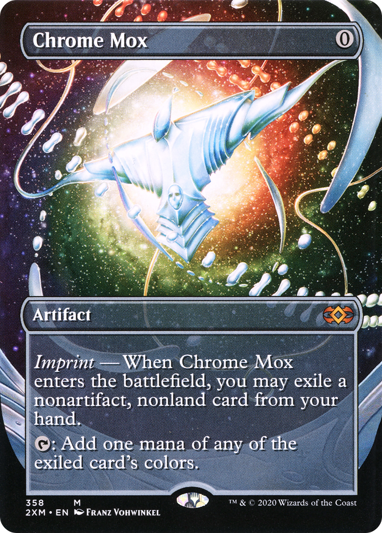 Chrome Mox (Borderless) (358) - Double Masters