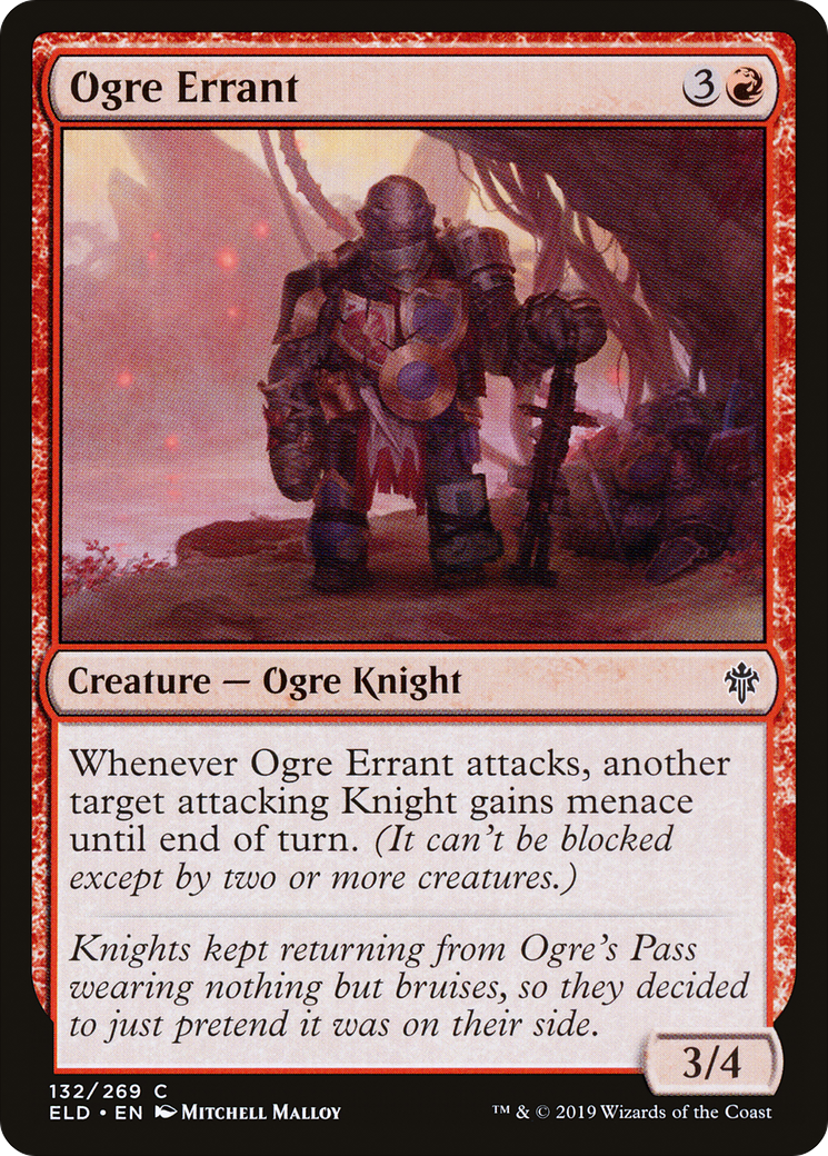 Ogre Errant (132) Foil - Throne of Eldraine