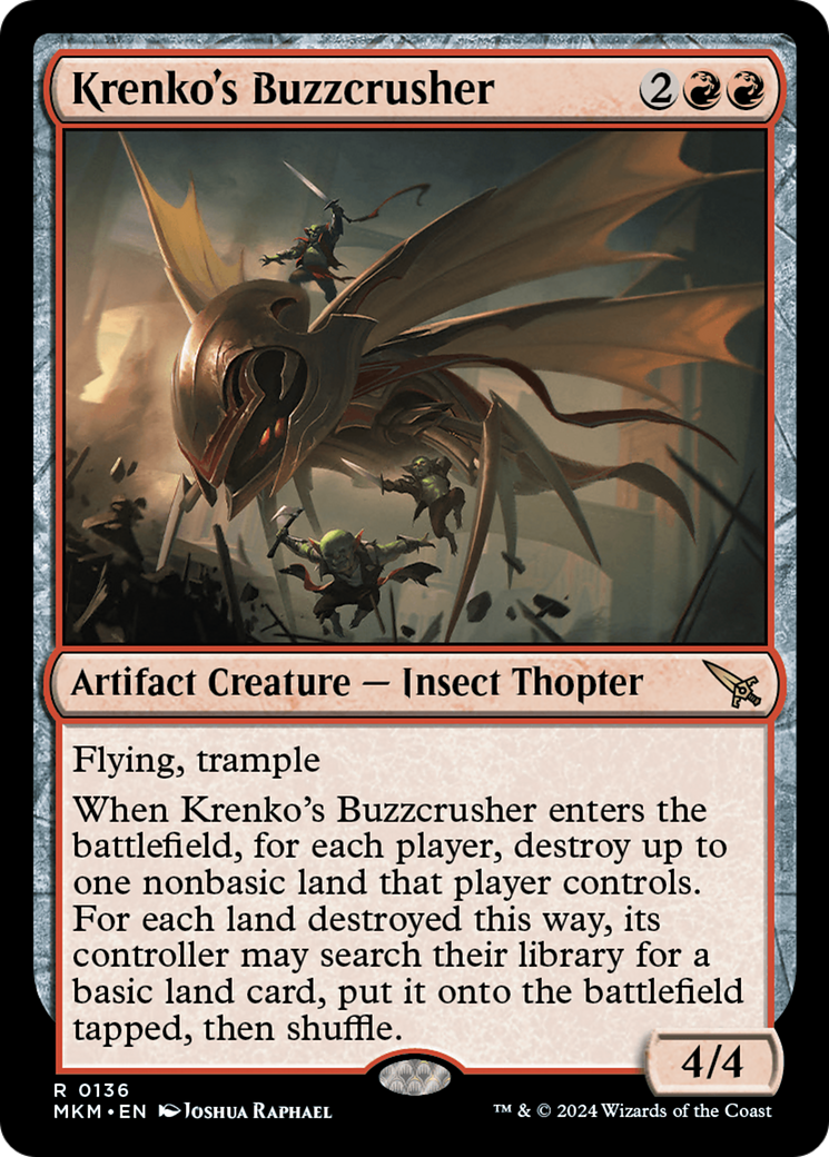 Krenko's Buzzcrusher (136) Foil - Murders at Karlov Manor