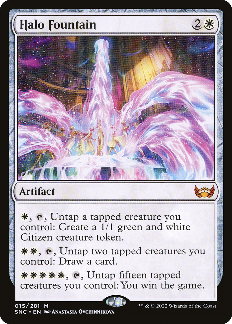 Halo Fountain (015) Foil - Streets of New Capenna