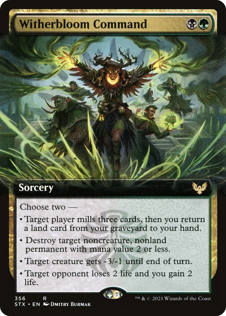 Witherbloom Command (Extended Art) (356) Foil - Strixhaven: School of Mages