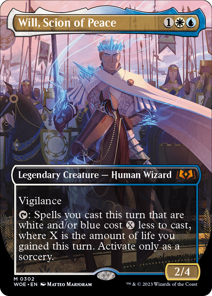 Will, Scion of Peace (Borderless) (302) Foil - Wilds of Eldraine