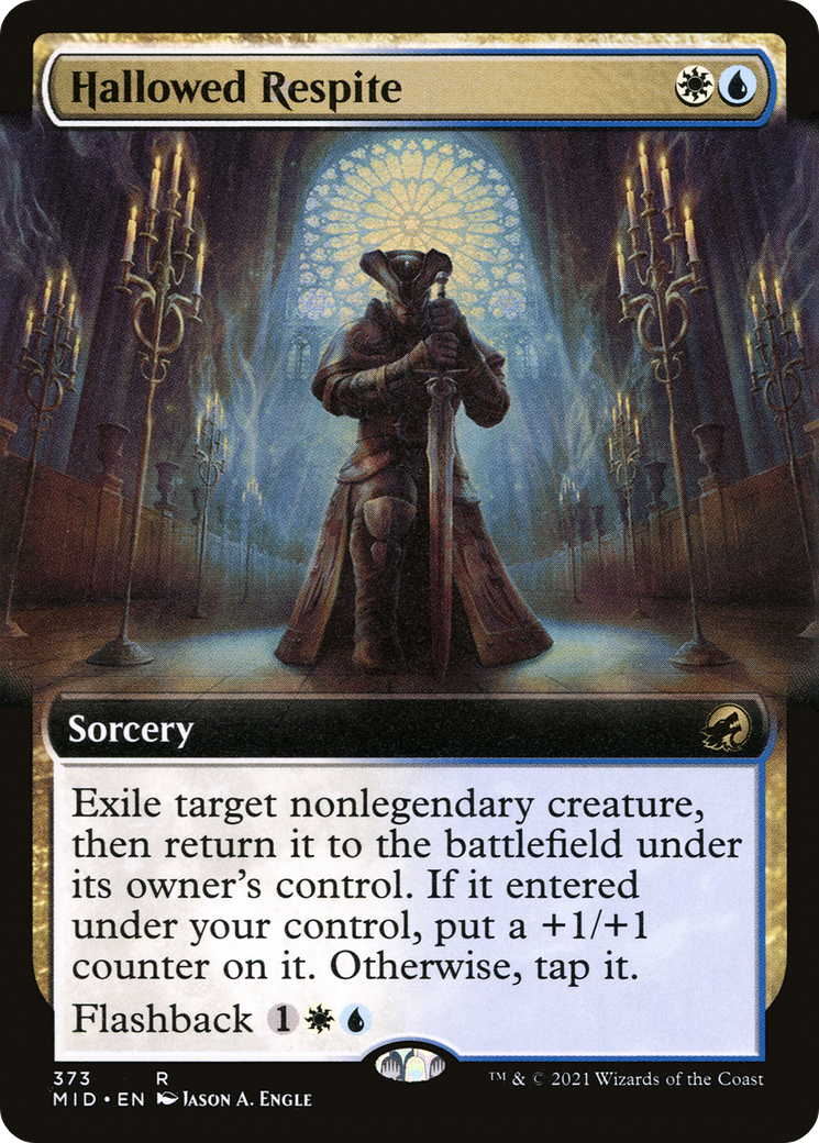 Hallowed Respite (Extended Art) (373) Foil - Innistrad: Midnight Hunt