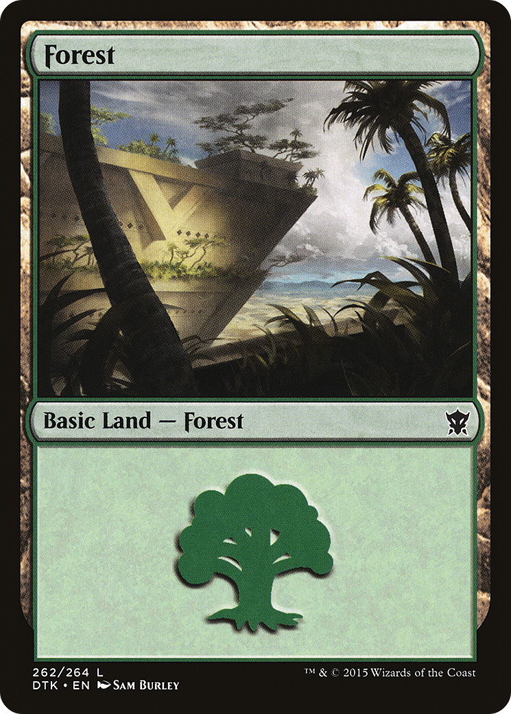 Forest (262) Foil - Dragons of Tarkir
