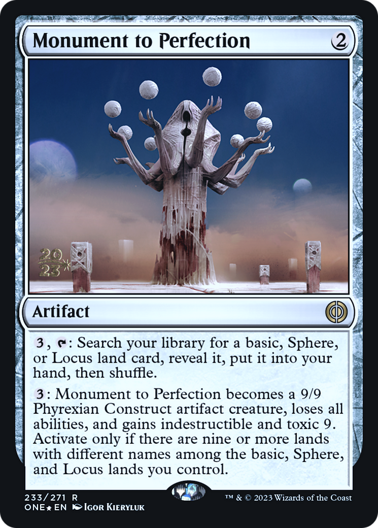 Monument to Perfection (233) Foil - Phyrexia: All Will Be One Promos