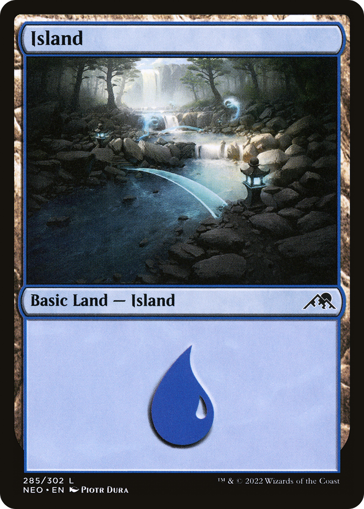 Island (285) Foil - Kamigawa: Neon Dynasty