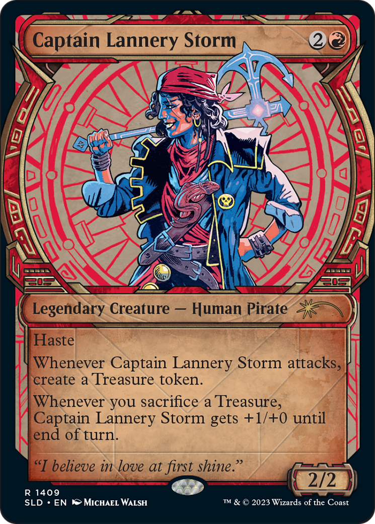 Captain Lannery Storm (Showcase) (1409) - Secret Lair Drop