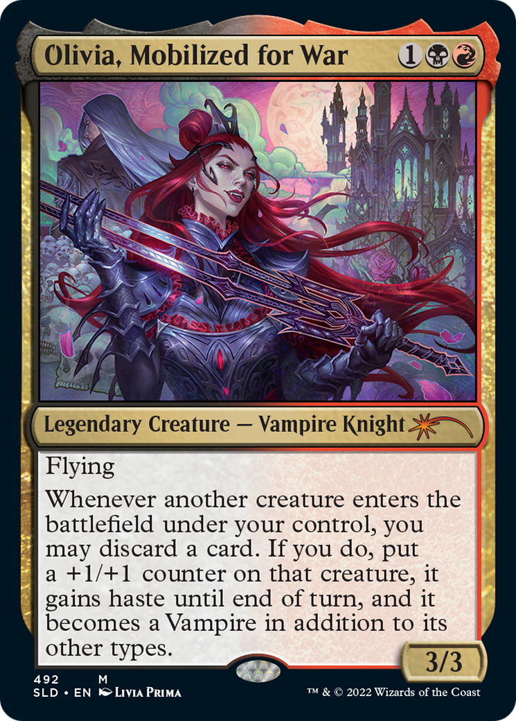 Olivia, Mobilized for War (492) Foil - Secret Lair Drop