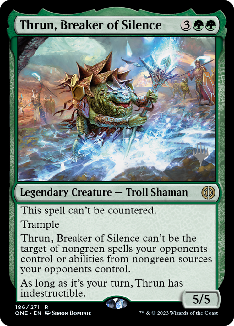 Thrun, Breaker of Silence (186) Foil - Phyrexia: All Will Be One Promos