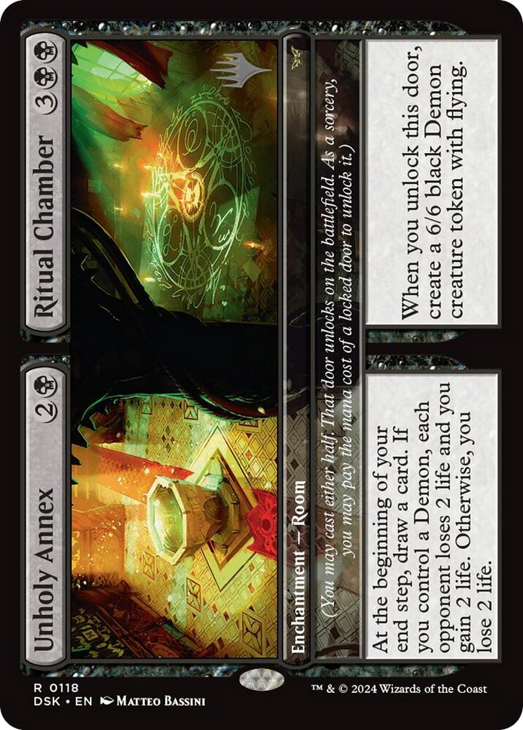 Unholy Annex // Ritual Chamber (118) Foil - Duskmourn: House of Horror Promos