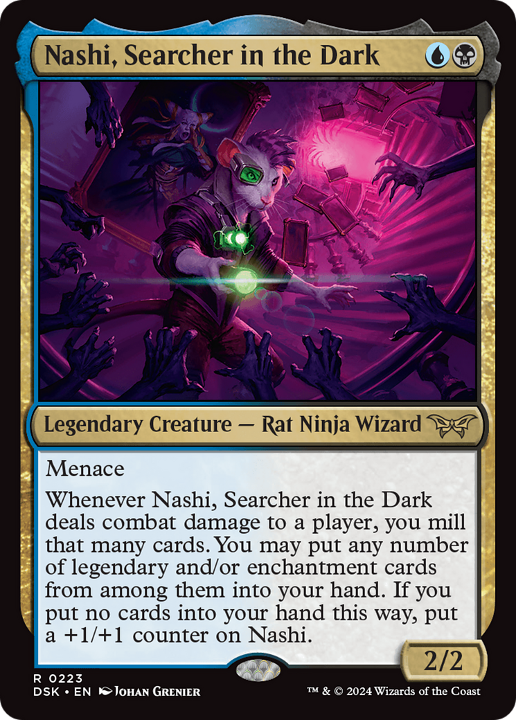 Nashi, Searcher in the Dark (223) Foil - Duskmourn: House of Horror