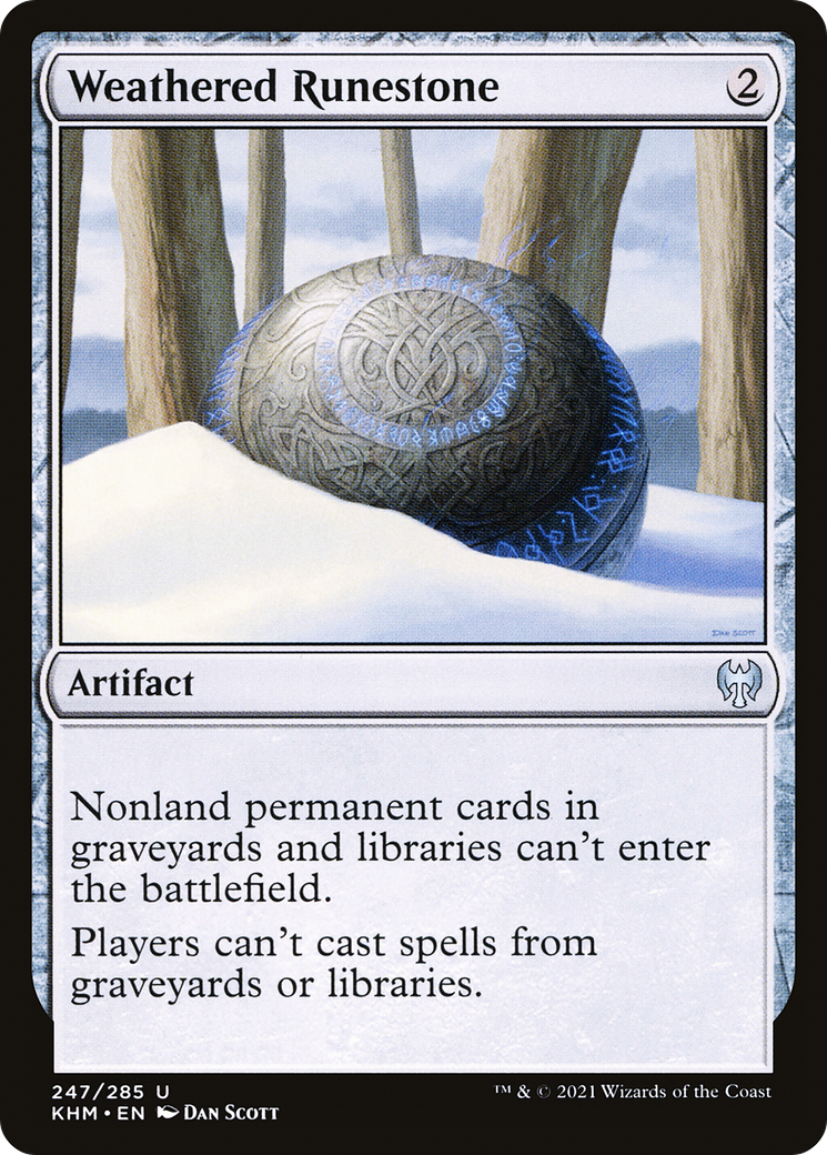 Weathered Runestone (247) Foil - Kaldheim