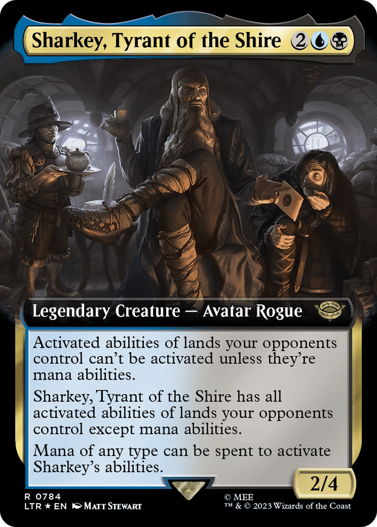 Sharkey, Tyrant of the Shire (Extended Art) (Surge Foil) (Extended Art) (784) Foil - The Lord of the Rings: Tales of Middle-earth