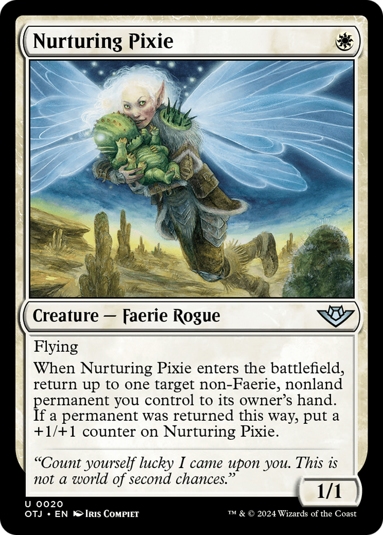Nurturing Pixie (020) Foil - Outlaws of Thunder Junction