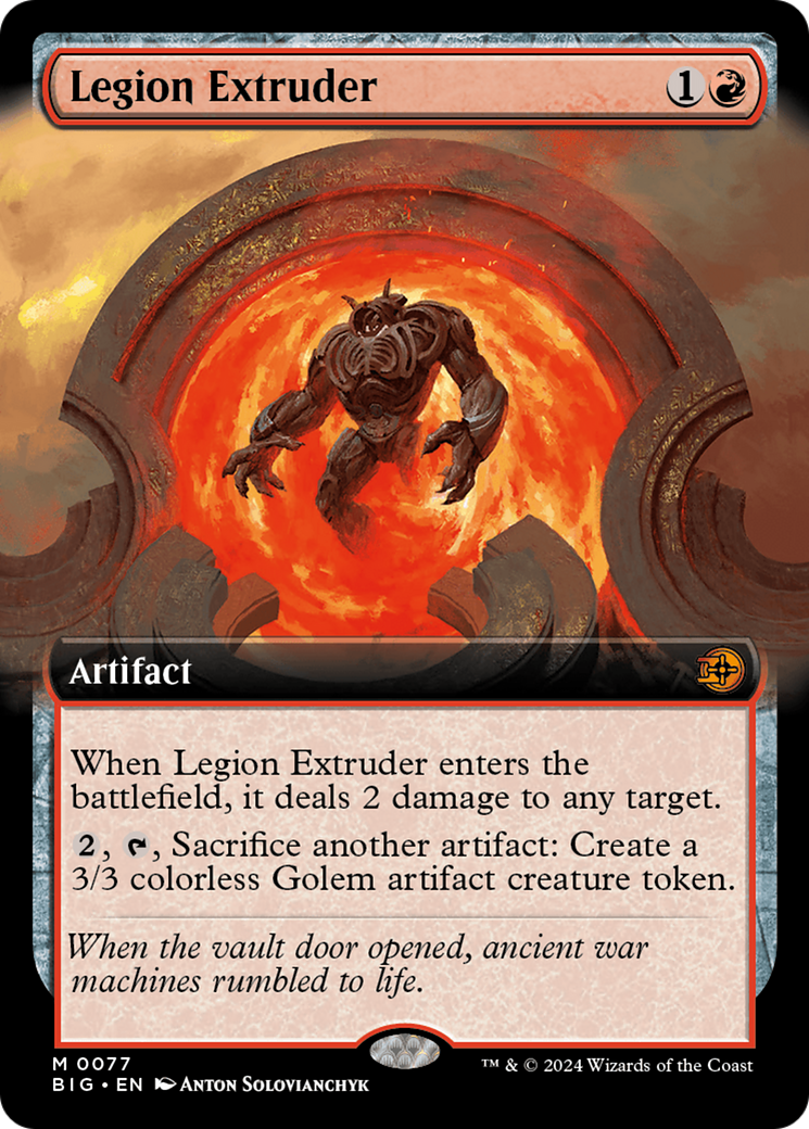 Legion Extruder (Extended Art) (077) Foil - The Big Score
