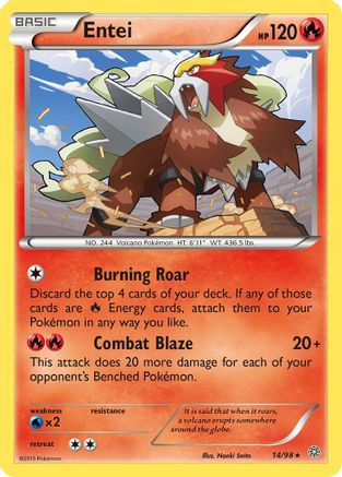 Entei (14) Reverse Holofoil - Ancient Origins