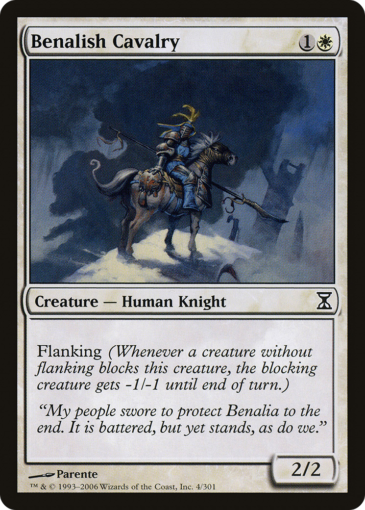 Benalish Cavalry (004) - Time Spiral