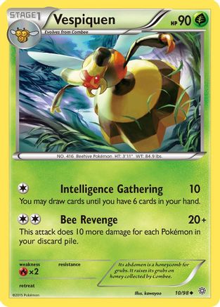 Vespiquen (10) Reverse Holofoil - XY Ancient Origins