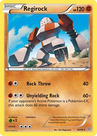 Regirock (40) Reverse Holofoil - XY Ancient Origins