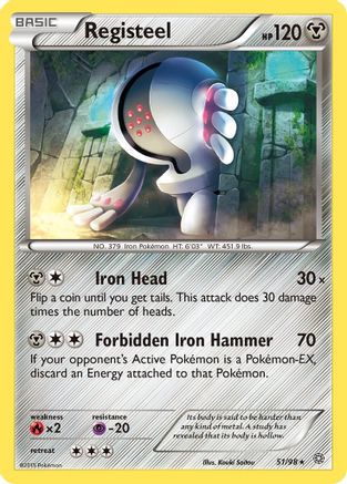 Registeel (51) Reverse Holofoil - XY Ancient Origins