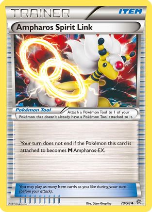 Ampharos Spirit Link (70) Reverse Holofoil - Ancient Origins