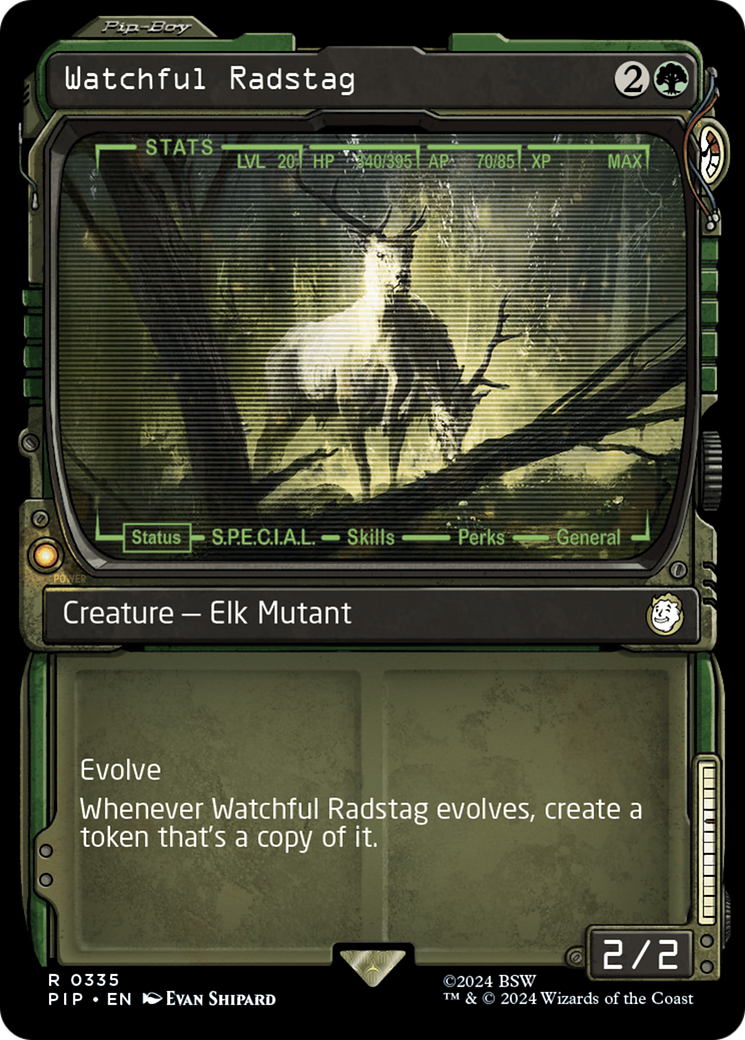 Watchful Radstag (Showcase) (335) Foil - Fallout