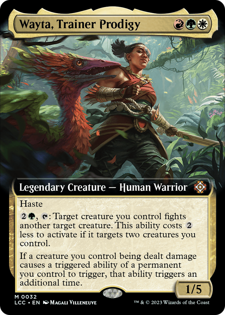 Wayta, Trainer Prodigy (Extended Art) (032) Foil - The Lost Caverns of Ixalan Commander