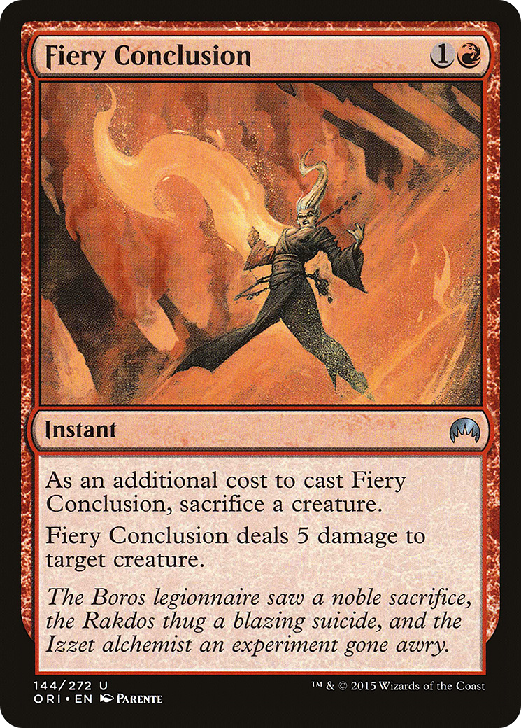 Fiery Conclusion (144) Foil - Magic Origins