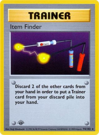 Item Finder (74) (1st Edition) - Base Set (Shadowless)