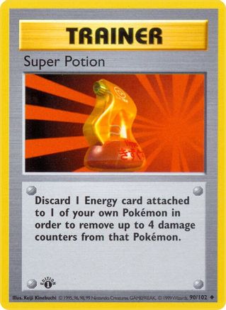 Super Potion (90) (1st Edition) - Base Set (Shadowless)