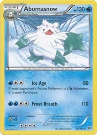 Abomasnow (40) Reverse Holofoil - XY  BREAKthrough