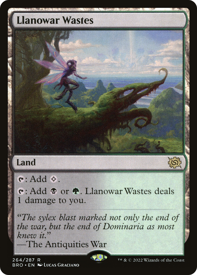Llanowar Wastes (264) Foil - The Brothers' War