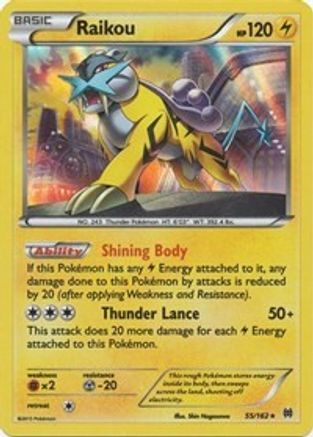 Raikou (55) Reverse Holofoil - XY BREAKthrough
