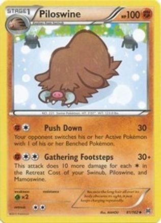 Piloswine (81) Reverse Holofoil - XY BREAKthrough