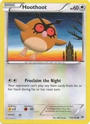 Hoothoot (119) Reverse Holofoil - BREAKthrough
