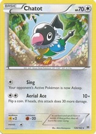 Chatot (128) Reverse Holofoil - XY BREAKthrough
