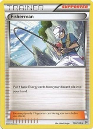 Fisherman (136) Reverse Holofoil - XY BREAKthrough