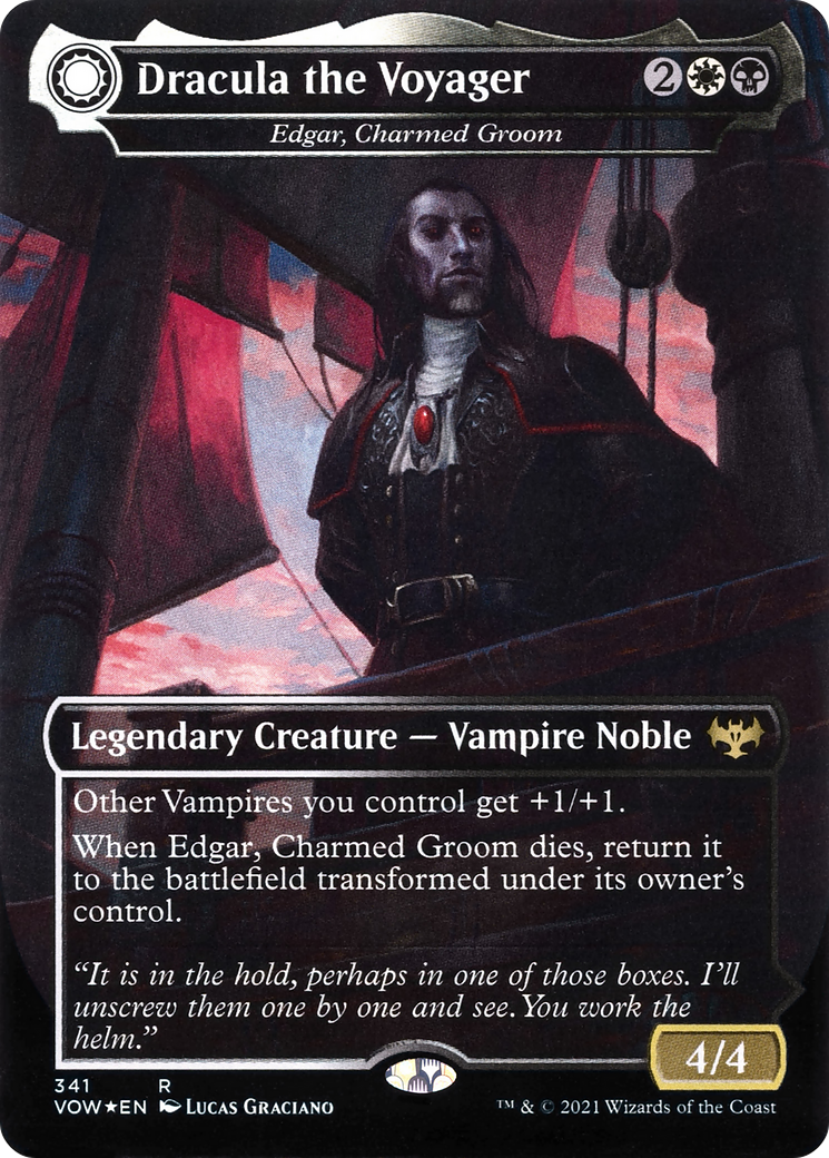 Dracula the Voyager – Edgar, Charmed Groom (341) Foil - Innistrad: Crimson Vow