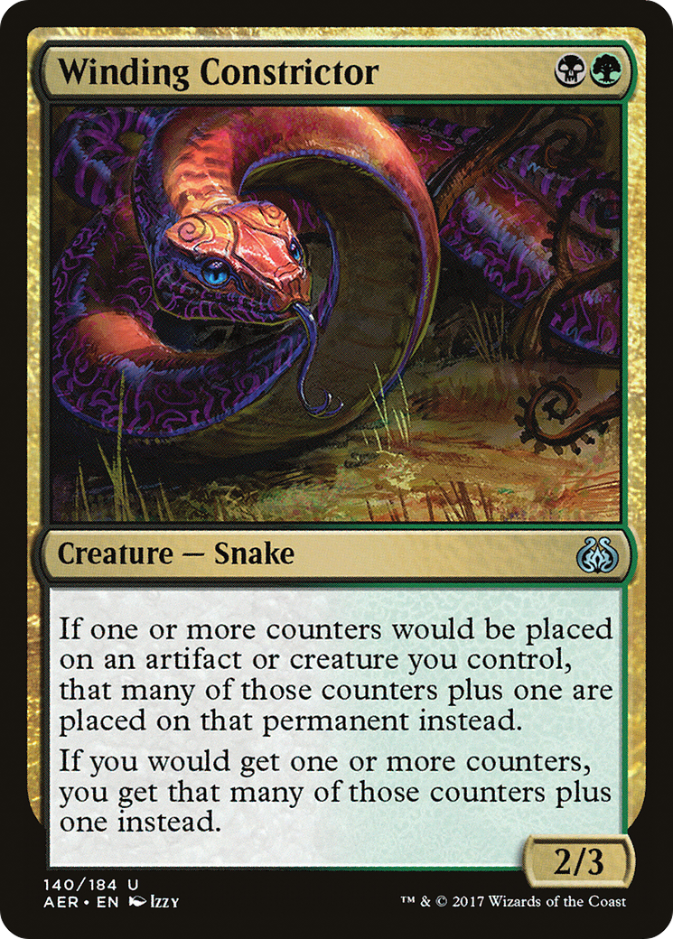 Winding Constrictor (140) Foil - Aether Revolt