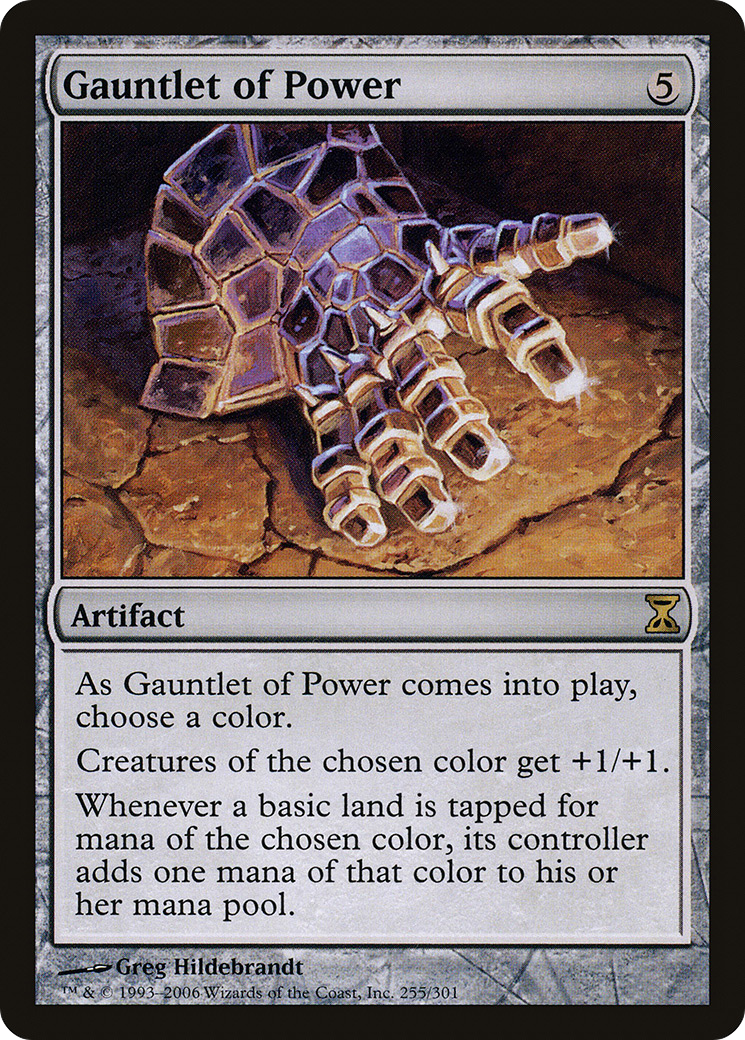 Gauntlet of Power (255) Foil - Time Spiral