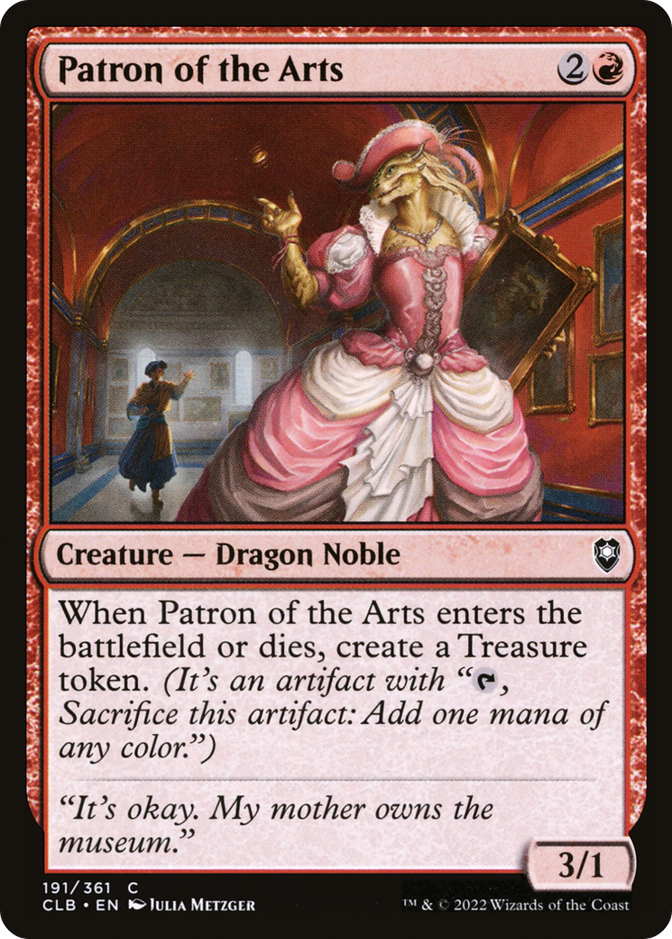 Patron of the Arts (191) Foil - Commander Legends: Battle for Baldur's Gate