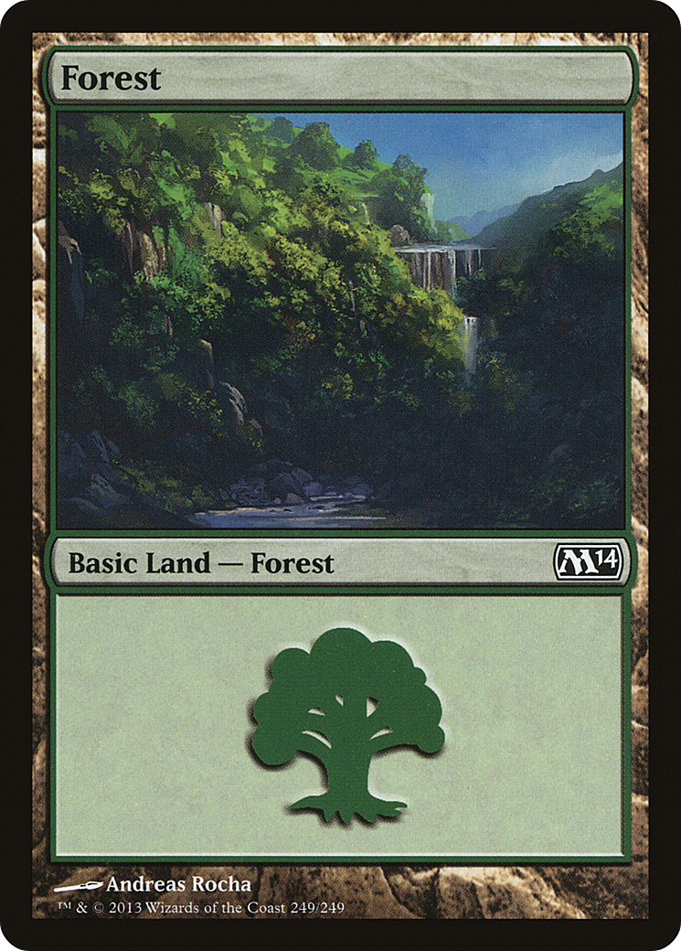 Forest (249) Foil - Magic 2014