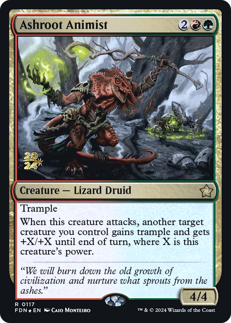 Ashroot Animist (117) Foil - Foundations Promos