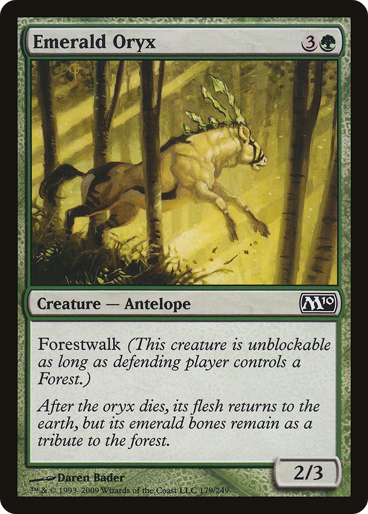 Emerald Oryx (179) Foil - Magic 2010