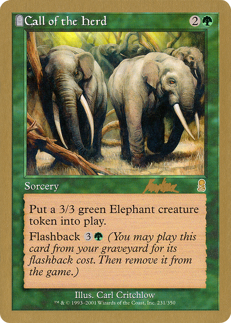 Call of the Herd - 2002 Brian Kibler (ODY) (Retro) - World Championship Decks 2002